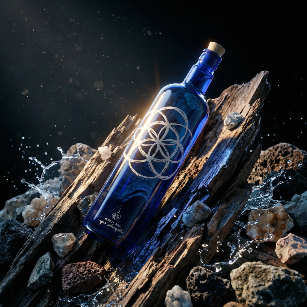 Botella Azul - Agua Solarizada