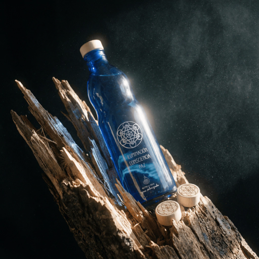 Botella Azul Anika - Agua Solarizada